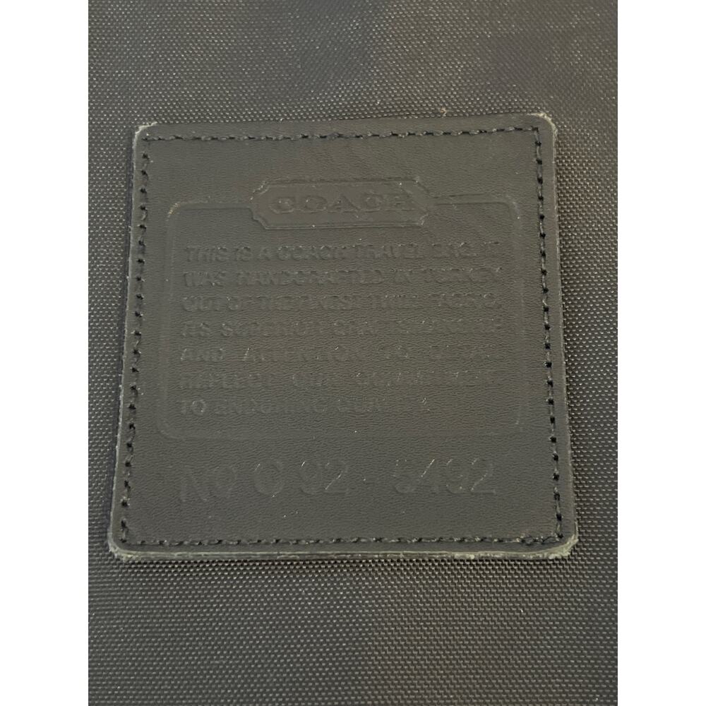 RARE Vintage Coach Garmet Bag Leather Trim Lots of Pockets - Picture 14 of 16